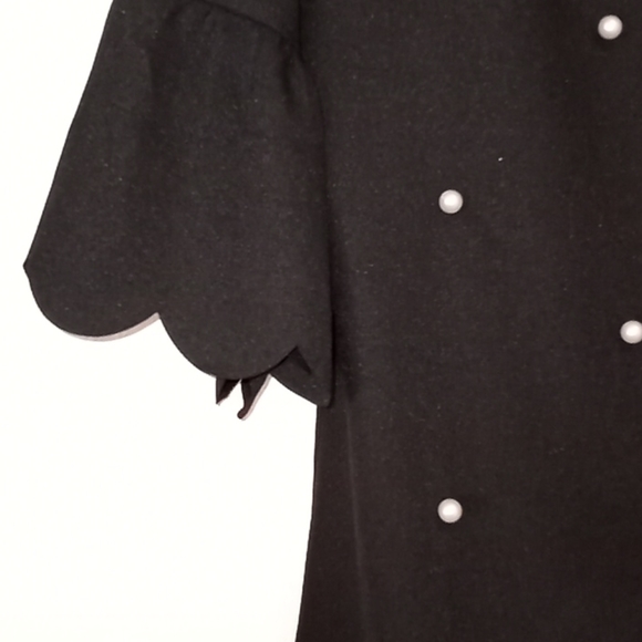 Shein sz L stretch black dress with pearls - Picture 3 of 5